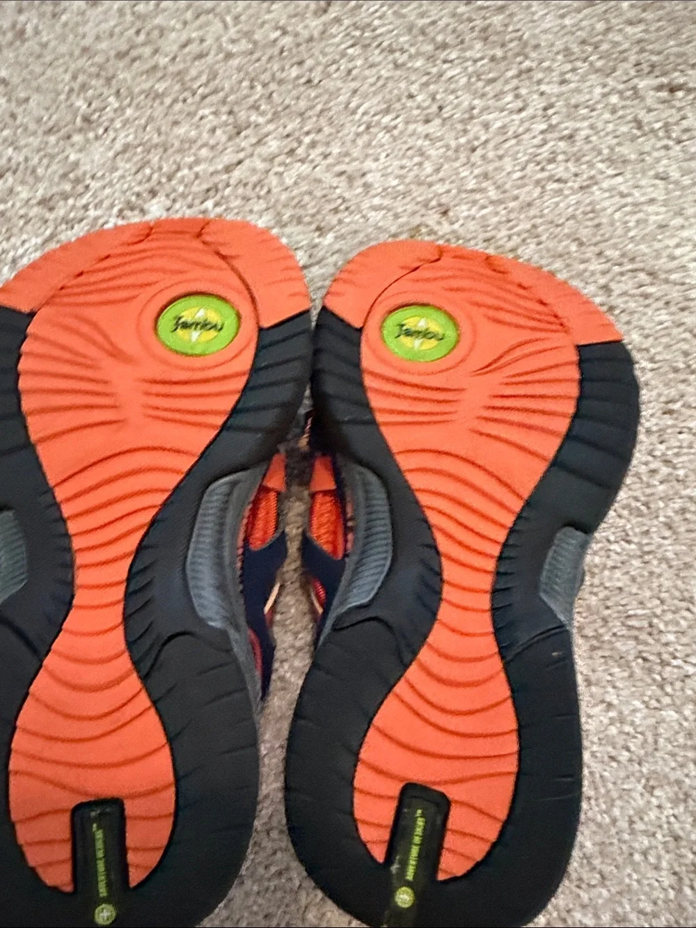 Jambu Kids Navy and Orange Water Shoes